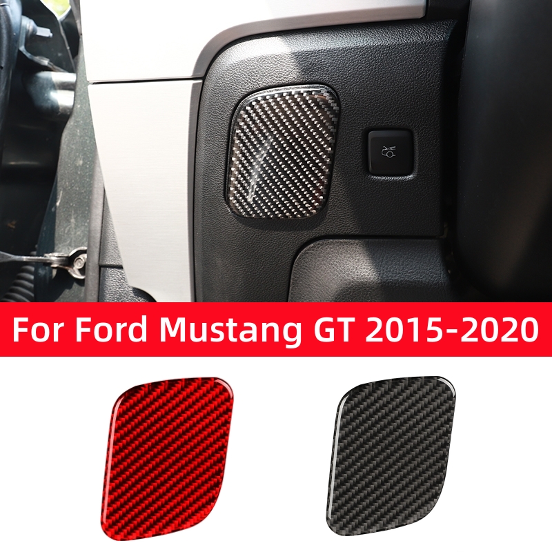Interior Detailing Kit - สำหรับฟอร์ด มัสแตง จีที 2015-2021 คาร์บอนไฟเบอร์ ฝาครอบตกแต่งกล่องเก็บของคนขับหลัก
