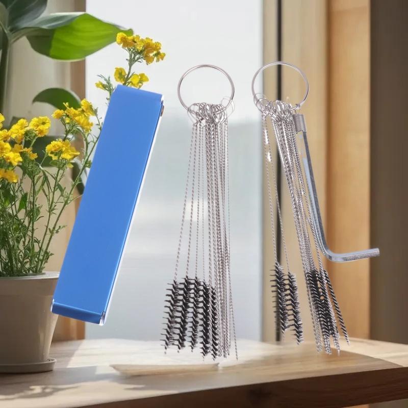 Car Cleaning Brush - ชุดเข็มทำความสะอาด แปรงทำความสะอาด อุปกรณ์ทำความสะอาด คาร์บูเรเตอร์ คราบคาร์บอน หัวฉีด