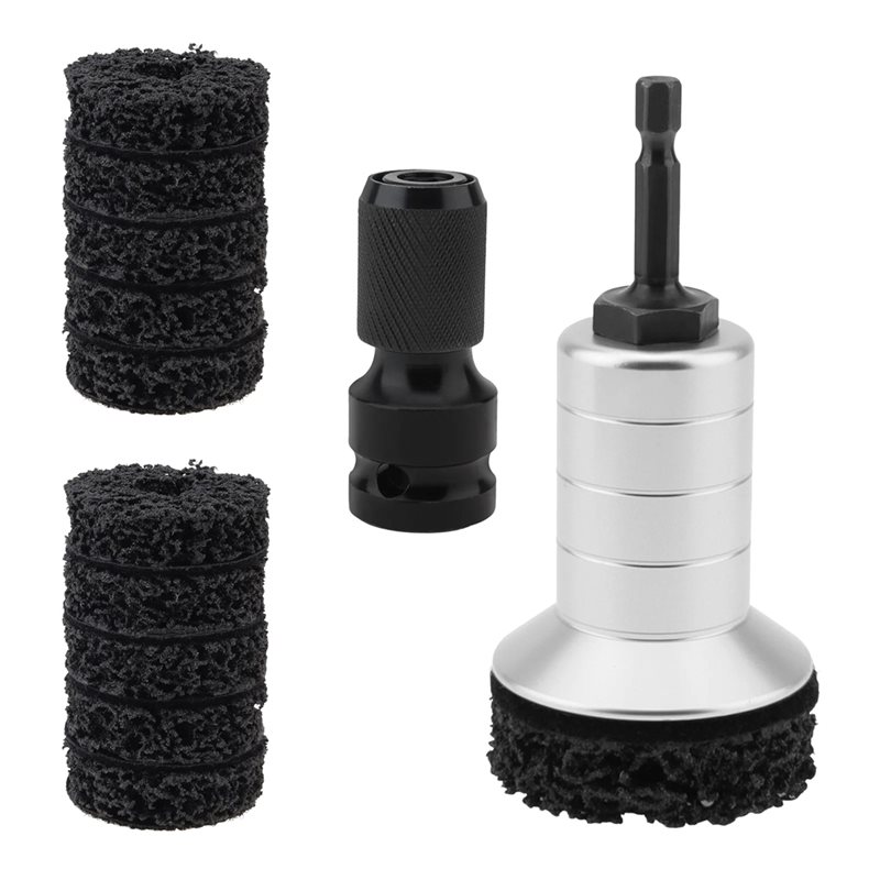Wheel Cleaner Alloy - แปรงทำความสะอาดดุมล้อรถยนต์ AB61-Auto สำหรับสว่านไฟฟ้า ประแจบล็อก ขจัดสนิมอย่างรวดเร็ว พร้อมขัดเงา
