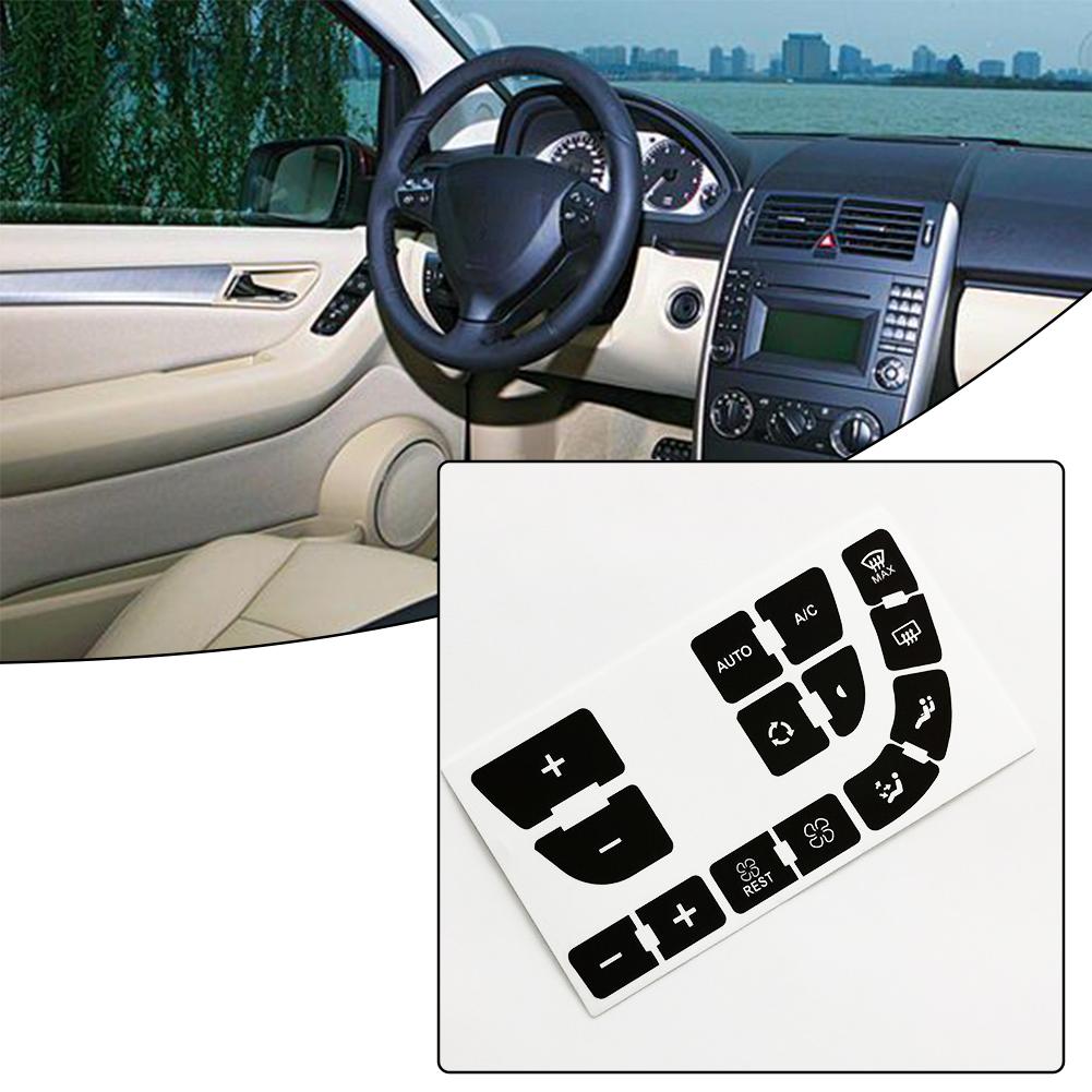 Trim Restorer Plastic - สติกเกอร์ไวนิลติดกลางรถยนต์ปุ่มซ่อมและเปลี่ยนแผงควบคุมสภาพอากาศสำหรับ Citroen C4 Grand Picasso L4I5