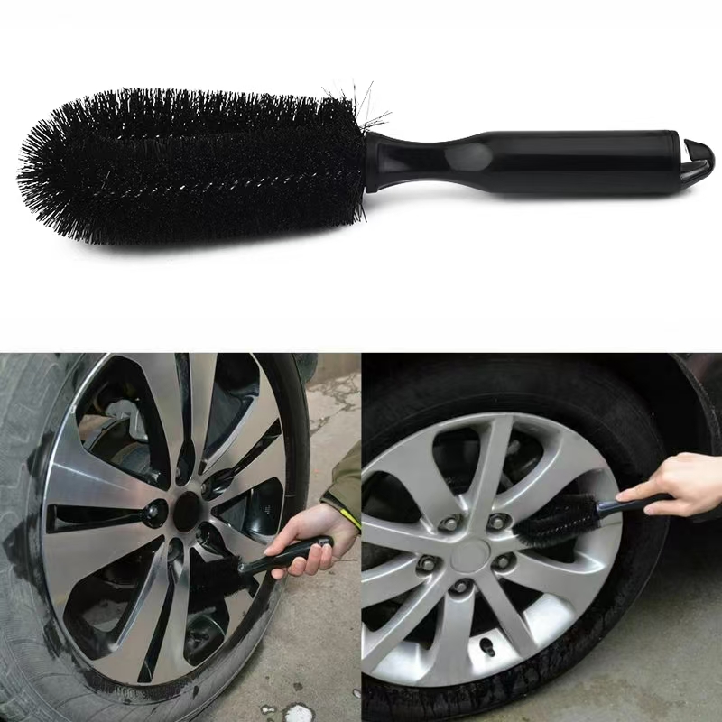 Wheel Cleaner Alloy - แปรงล้อรถขนนุ่มยางแหวนเหล็กรายละเอียดแปรงทําความสะอาดยางโลหะผสมขนนุ่มทําความสะอาดอุปกรณ์ล้างรถเครื่องมือ