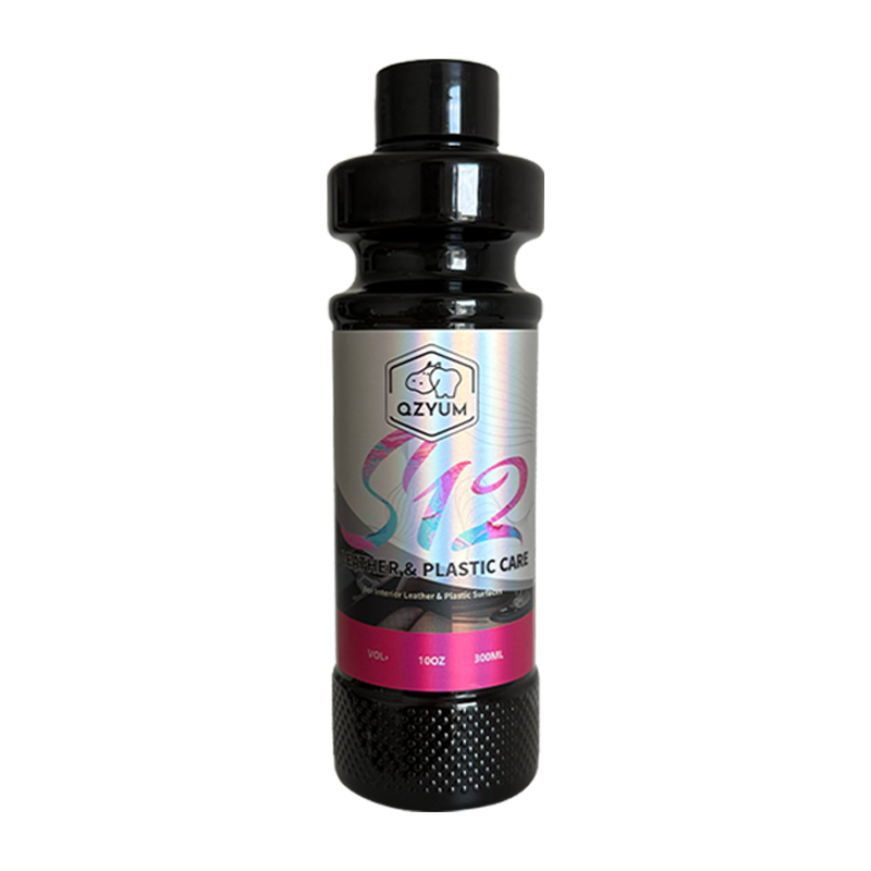 Trim Restorer Plastic - ครีมฟื้นฟูพลาสติกและวัสดุตกแต่ง QZYUM, ครีมดูแลหนัง ยาง และพลาสติก, ชุดดูแลรักษารถยนต์พร้อมหัวฟองน้ำ,