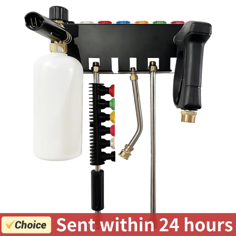 Pressure Washer Foam Gun - ที่ยึดปืนฉีดน้ำแรงดันสูง, ที่ใส่ปืนฉีดน้ำแรงดันสูง1/4หัวต่อคอมพิวเตอร์เครื่องล้างและปืนใหญ่โฟมหิมะ