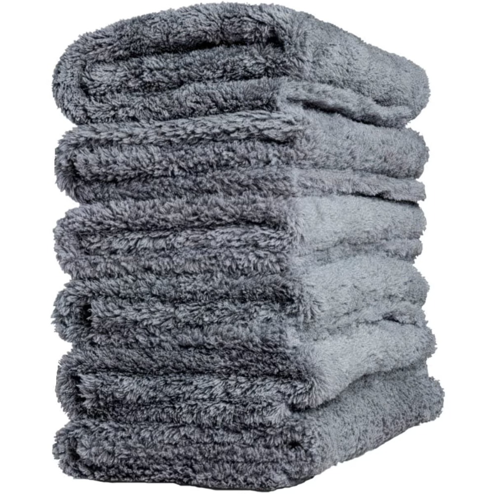 Microfiber Towel Detailing - ผ้าไมโครไฟเบอร์ไร้ขอบ ขนาด 16x16 นิ้ว 400GSM สำหรับเช็ดรถยนต์