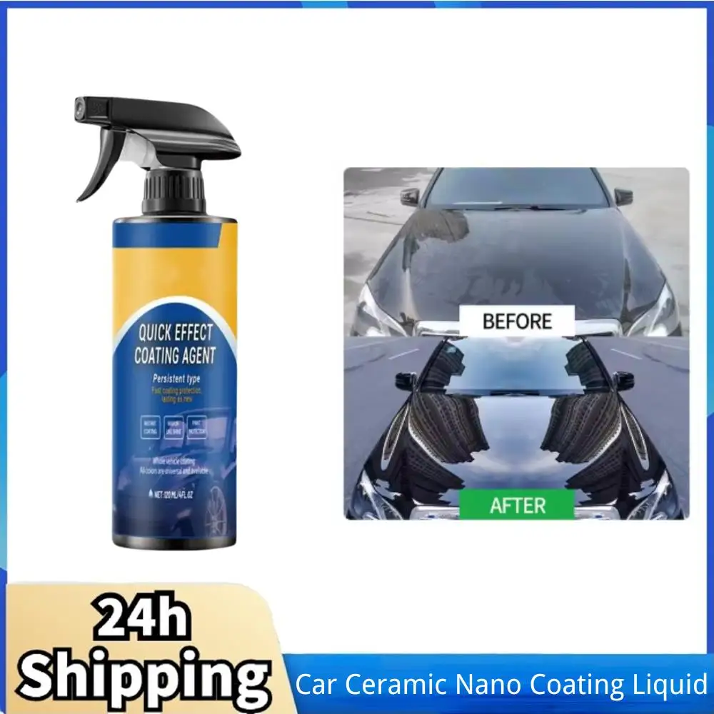 Car Wax Ceramic Coating - 120ml รถเซรามิค NANO Coating Liquid เคลือบสเปรย์สีขัดผลคราบเคลือบตัวแทนสเปรย์สําหรับ