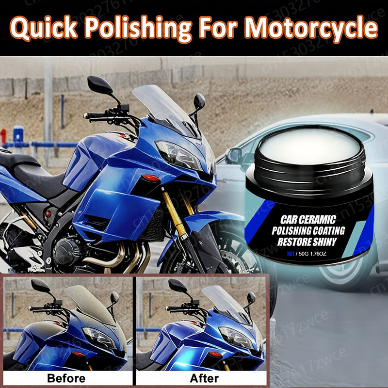 Car Wax Ceramic Coating - น้ำยาเคลือบถังน้ำมันรถจักรยานยนต์ เซรามิกนาโน ขัดเงา น้ำยาเคลือบนาโนคริสตัล ป้องกันน้ำ ซ่อมรอยขีดข่วน