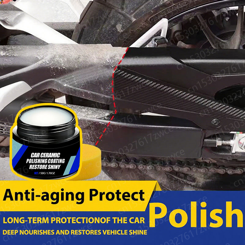 Car Wax Ceramic Coating - น้ำยาเคลือบถังน้ำมันรถจักรยานยนต์ เซรามิกนาโนแว็กซ์ เคลือบนาโนคริสตัลสำหรับรถยนต์ ป้องกันรอยขีดข่วน ขัดเงารถยนต์ ซ่อมแซมรอยขีดข่วน