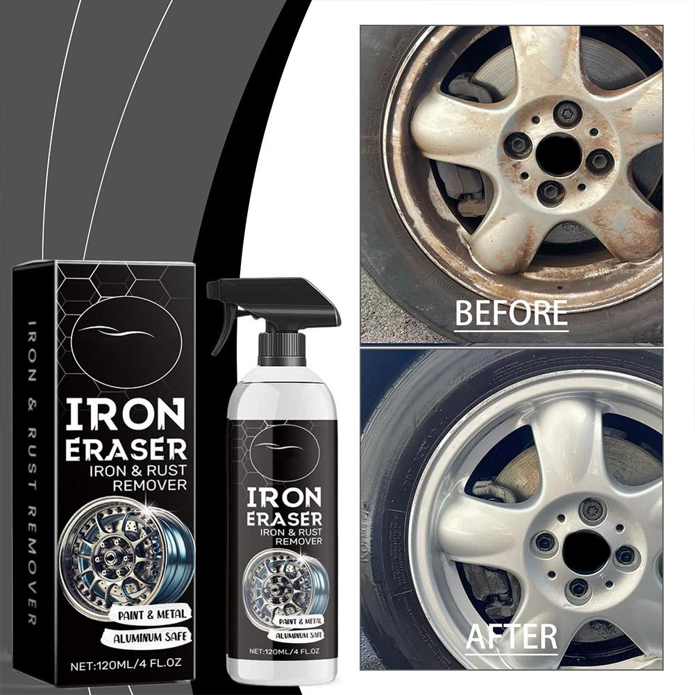 Wheel Cleaner Alloy - สเปรย์กำจัดสนิม สเปรย์กำจัดสนิมสำหรับล้อรถ สเปรย์กำจัดสนิมที่มีประสิทธิภาพ น้ำยาทำความสะอาดที่มีประสิทธิภาพสำหรับขอบล้ออัลลอยด์และคราบยาง ออกฤทธิ์เร็ว
