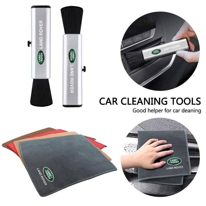 Microfiber Towel Detailing - สำหรับแลนด์โรเวอร์ เรนจ์ โรเวอร์ สปอร์ต อีโวค ฟรีแลนเดอร์แปรงขนนุ่มสำหรับทำความสะอาดรถยนต์