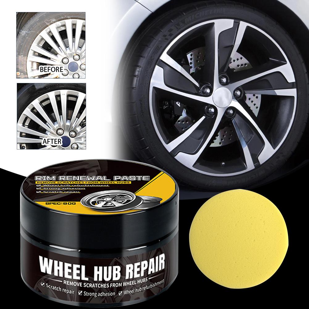 Wheel Cleaner Alloy - ครีมซ่อมรอยขีดข่วนล้อแม็กซ์รถยนต์ 1 ชิ้น สีดำ ขาว เงิน