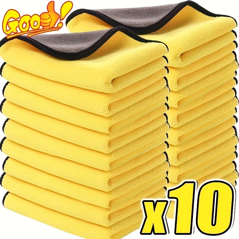 Microfiber Towel Detailing - ผ้าไมโครไฟเบอร์สำหรับล้างรถ 3/5/10 ชิ้น ขนาด 30*30 ซม.