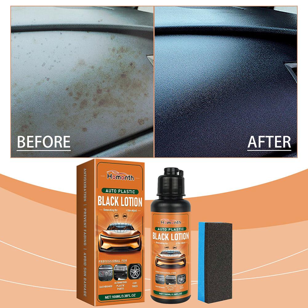 Trim Restorer Plastic - น้ำยาเคลือบสีดำสำหรับพลาสติก 100 มล. สำหรับฟื้นฟูสีดำ ปกป้องจากรังสียูวี ป้องกันการเสื่อมสภาพ
