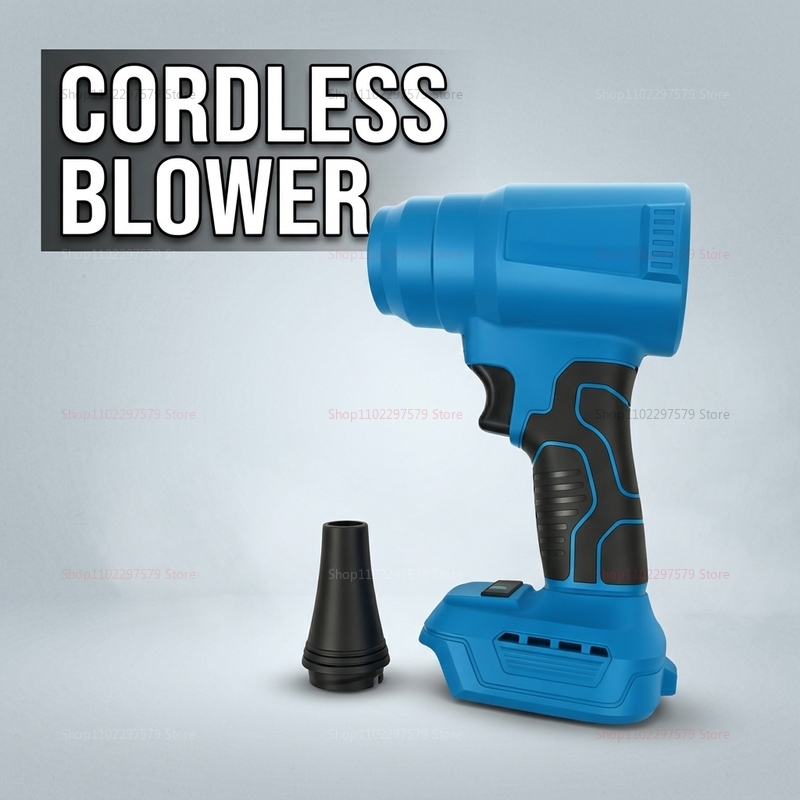 Dryer Car Blower - พัดลมเทอร์โบไร้แปรงถ่านแบบไร้สาย เครื่องเป่าลมไฟฟ้าแบบมือถือ สำหรับเป่าหิมะ เป่ารถยนต์ ใช้กับแบตเตอรี่ Makita