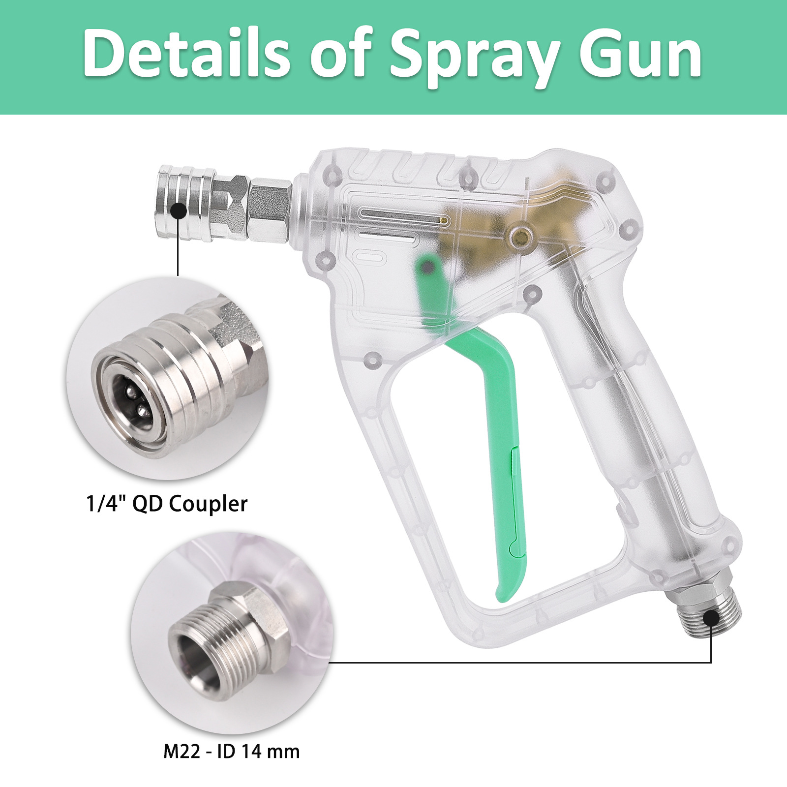 ปืนฉีดน้ำแรงดันสูงพร้อมหัวฉีด  - Pressure Washer Foam Gun บทวิจารณ์และราคา