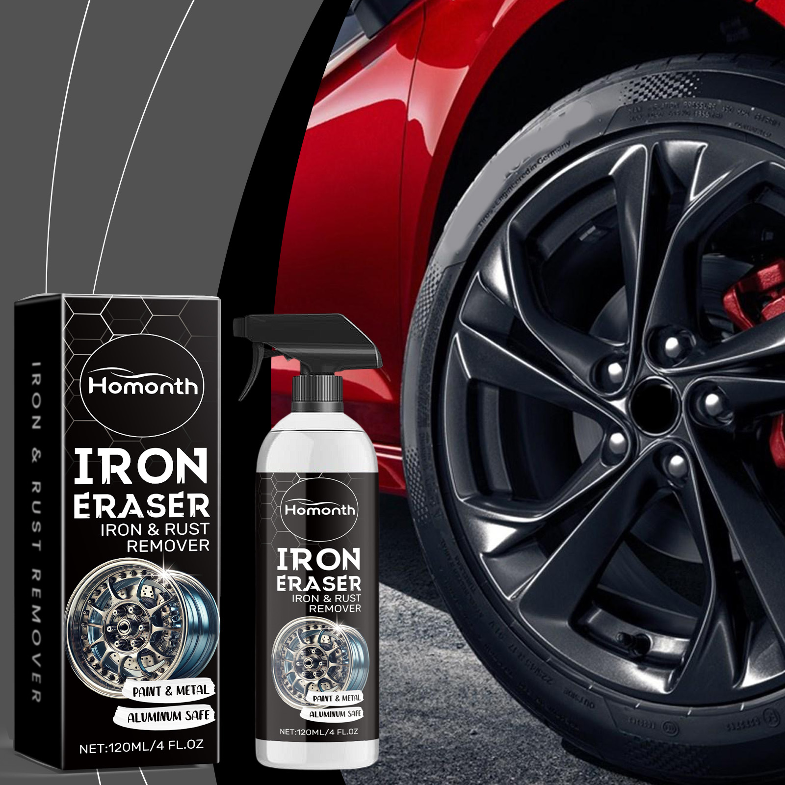 สเปรย์กำจัดสนิมล้อรถยนต์ น้ำยา - Wheel Cleaner Alloy บทวิจารณ์และราคา