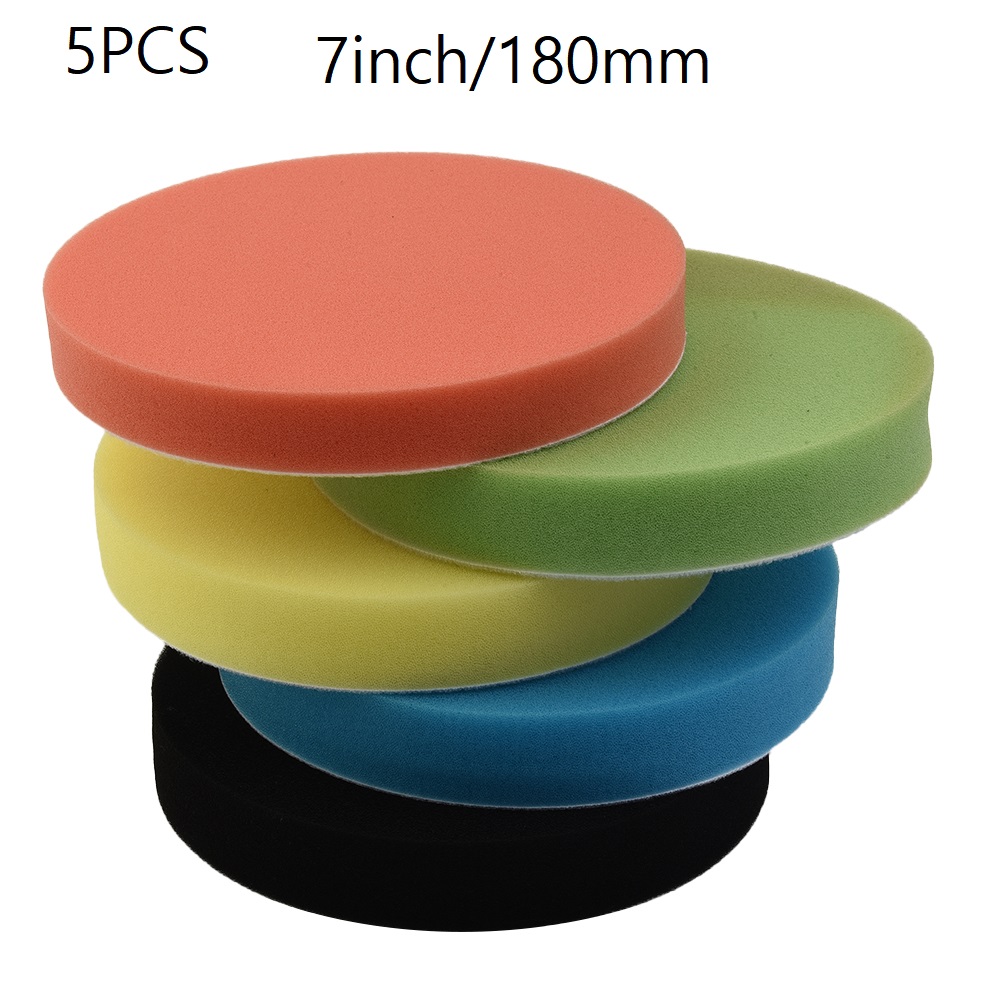 แผ่นฟองน้ำขัดเงารถยนต์ 5 ชิ้น  - Polish Pad Set Buffer บทวิจารณ์และราคา