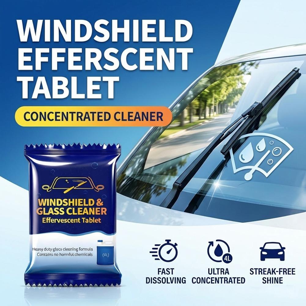 เม็ดฟู่ทำความสะอาดกระจกรถยนต์  - Glass Cleaner Streak บทวิจารณ์และราคา