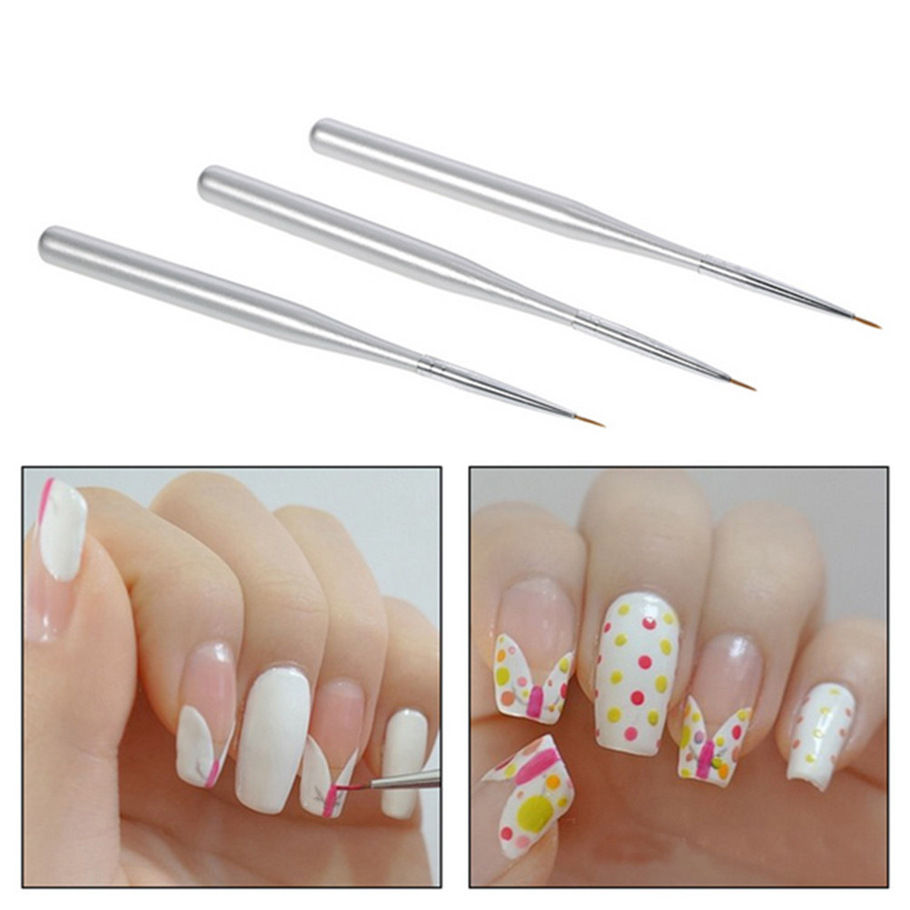 ชุดปากกาเขียนลายเล็บ 3 ชิ้น ขน - Detailing Brush Set บทวิจารณ์และราคา