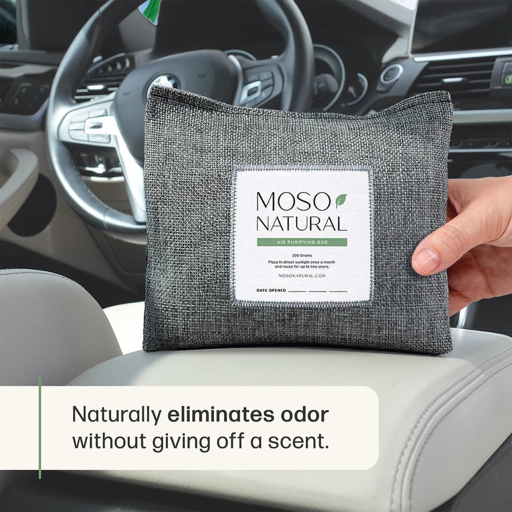 ถุงดูดกลิ่นในรถยนต์จากถ่านไม้ไ - Odor Eliminator Car บทวิจารณ์และราคา