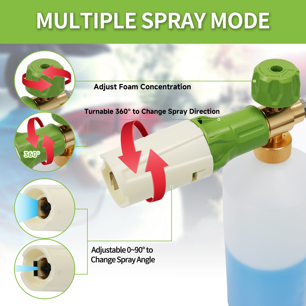 อลูมิเนียมโฟมปืน Lance Foam ca - Pressure Washer Foam Gun บทวิจารณ์และราคา