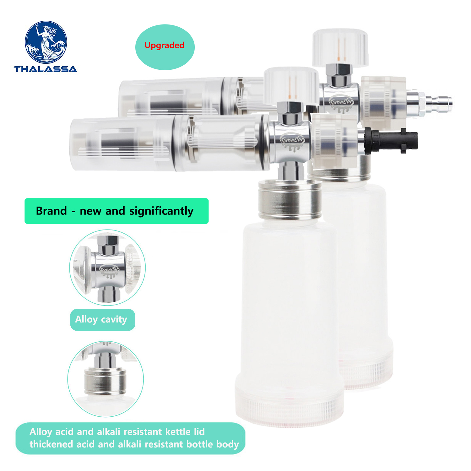 ปืนฉีดโฟมปรับได้ 100 มล. ทนกรด - Pressure Washer Foam Gun บทวิจารณ์และราคา
