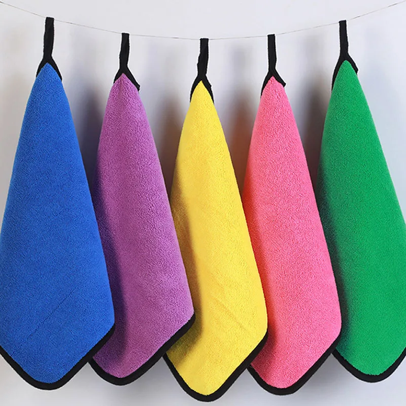 1/5pcs Thicken รถผ้าขนหนูทําคว - Microfiber Towel Detailing บทวิจารณ์และราคา
