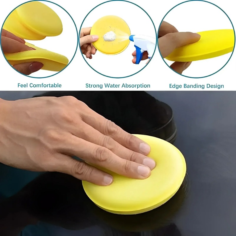ฟองน้ำขัดเคลือบสีรถยนต์ 6 ชิ้น - Wax Applicator Pad บทวิจารณ์และราคา