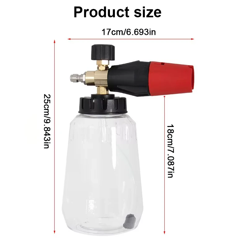 ปืนฉีดโฟมแรงดันสูง PA ปรับระดั - Pressure Washer Foam Gun บทวิจารณ์และราคา