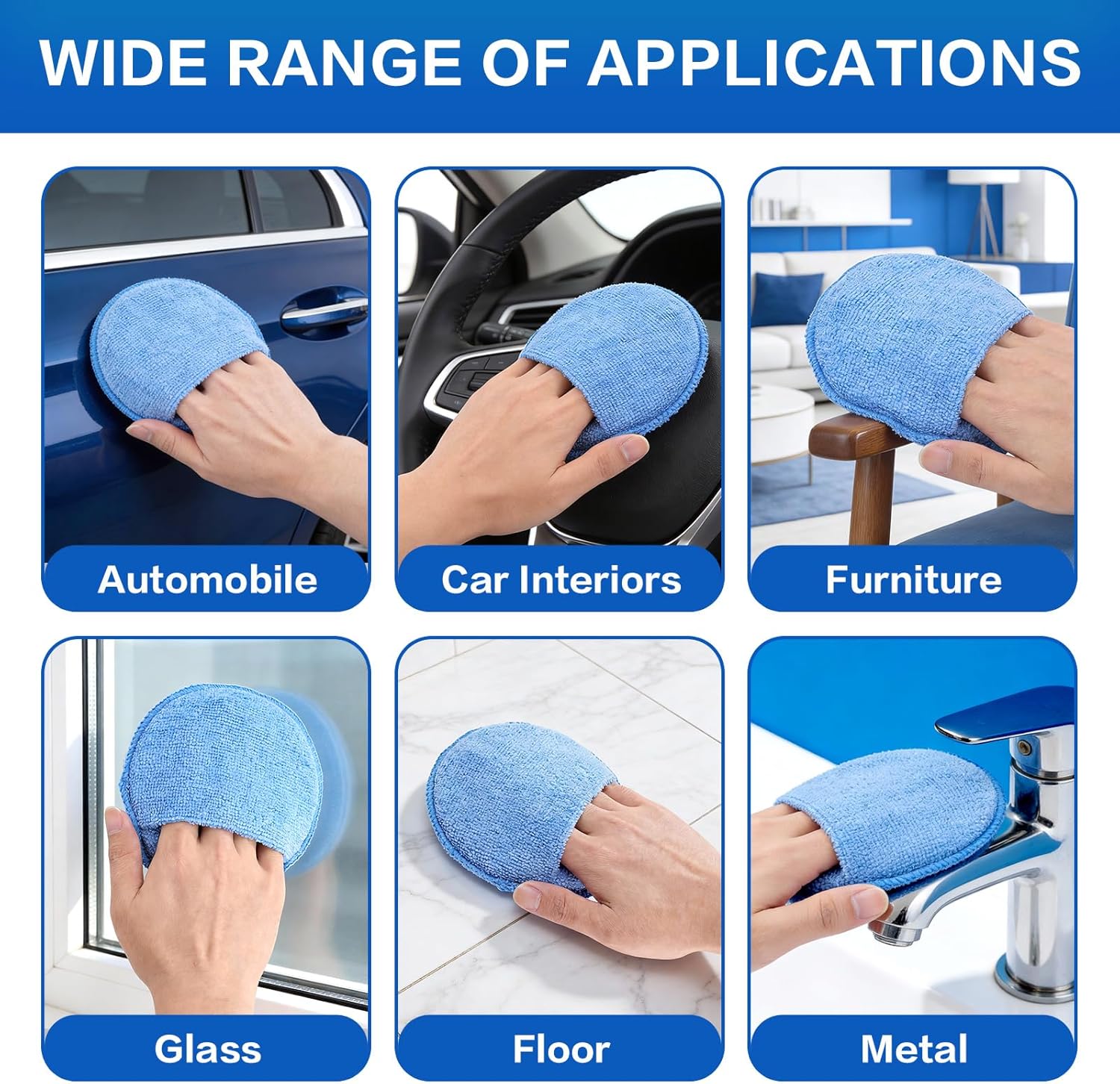 ฟองน้ำทำความสะอาดรถยนต์ แปรงขั - Wax Applicator Pad บทวิจารณ์และราคา