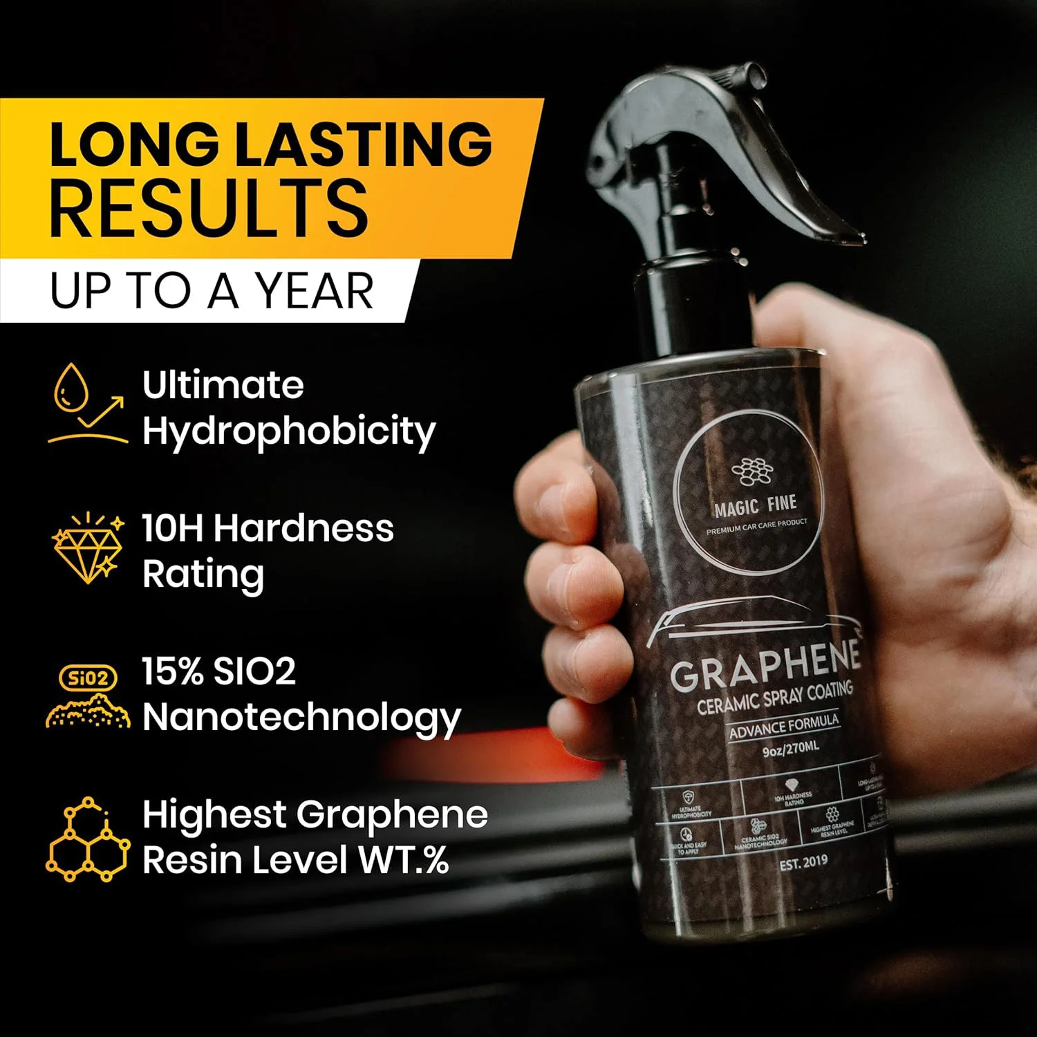 สเปรย์เคลือบเซรามิกกราฟีน ใช้ง - Car Wax Ceramic Coating บทวิจารณ์และราคา
