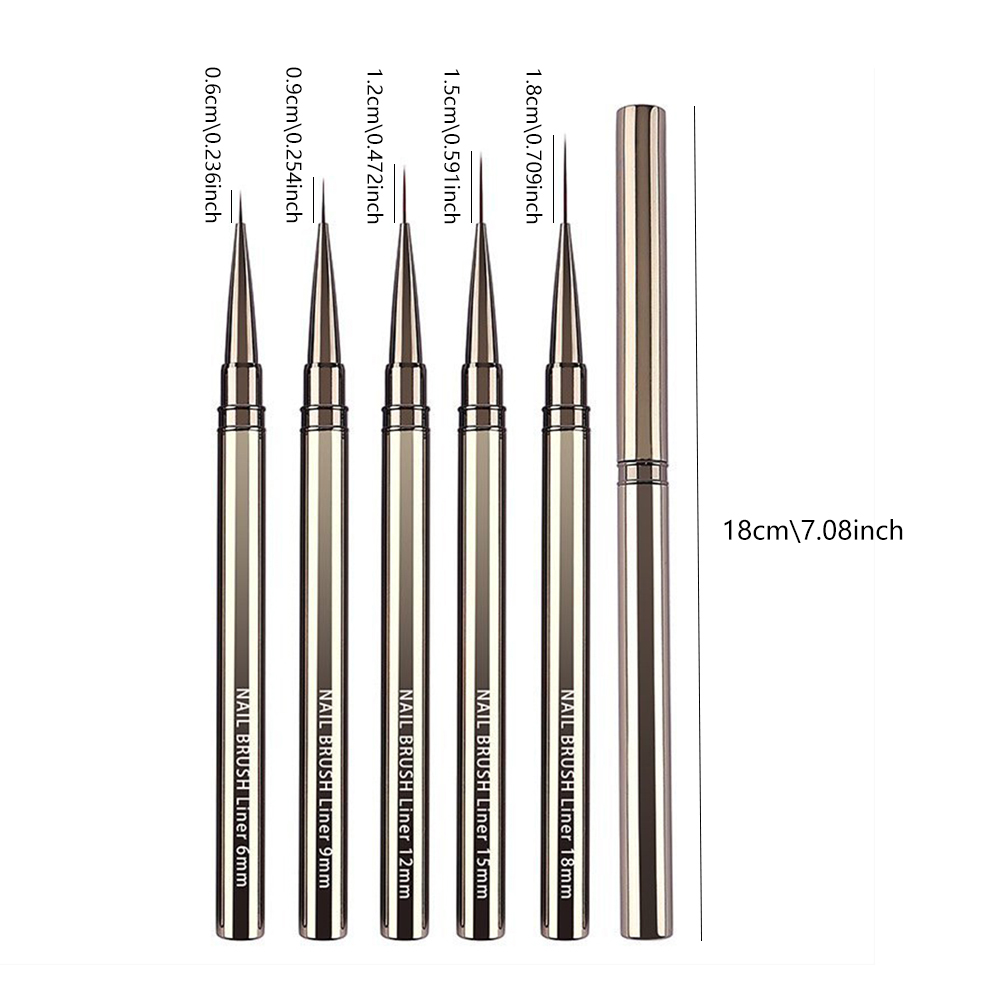 ชุดแปรงเพ้นท์เล็บมืออาชีพ 5 ชิ - Detailing Brush Set บทวิจารณ์และราคา