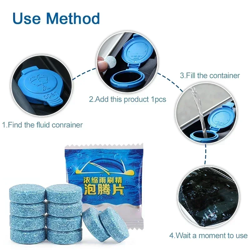 เม็ดฟู่ทำความสะอาดรถยนต์สูตรเข - Glass Cleaner Streak บทวิจารณ์และราคา