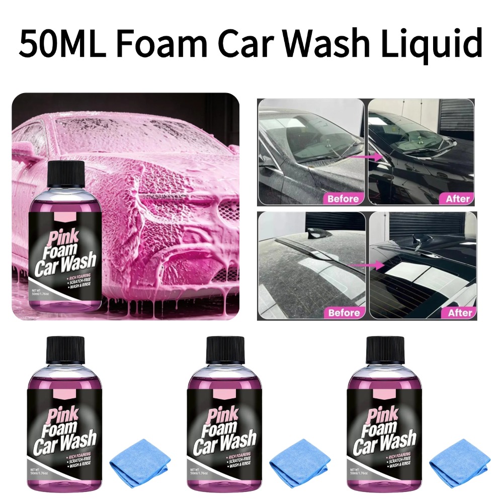 น้ำยาล้างรถแบบโฟม 50 มล. แชมพู - Microfiber Towel Detailing บทวิจารณ์และราคา