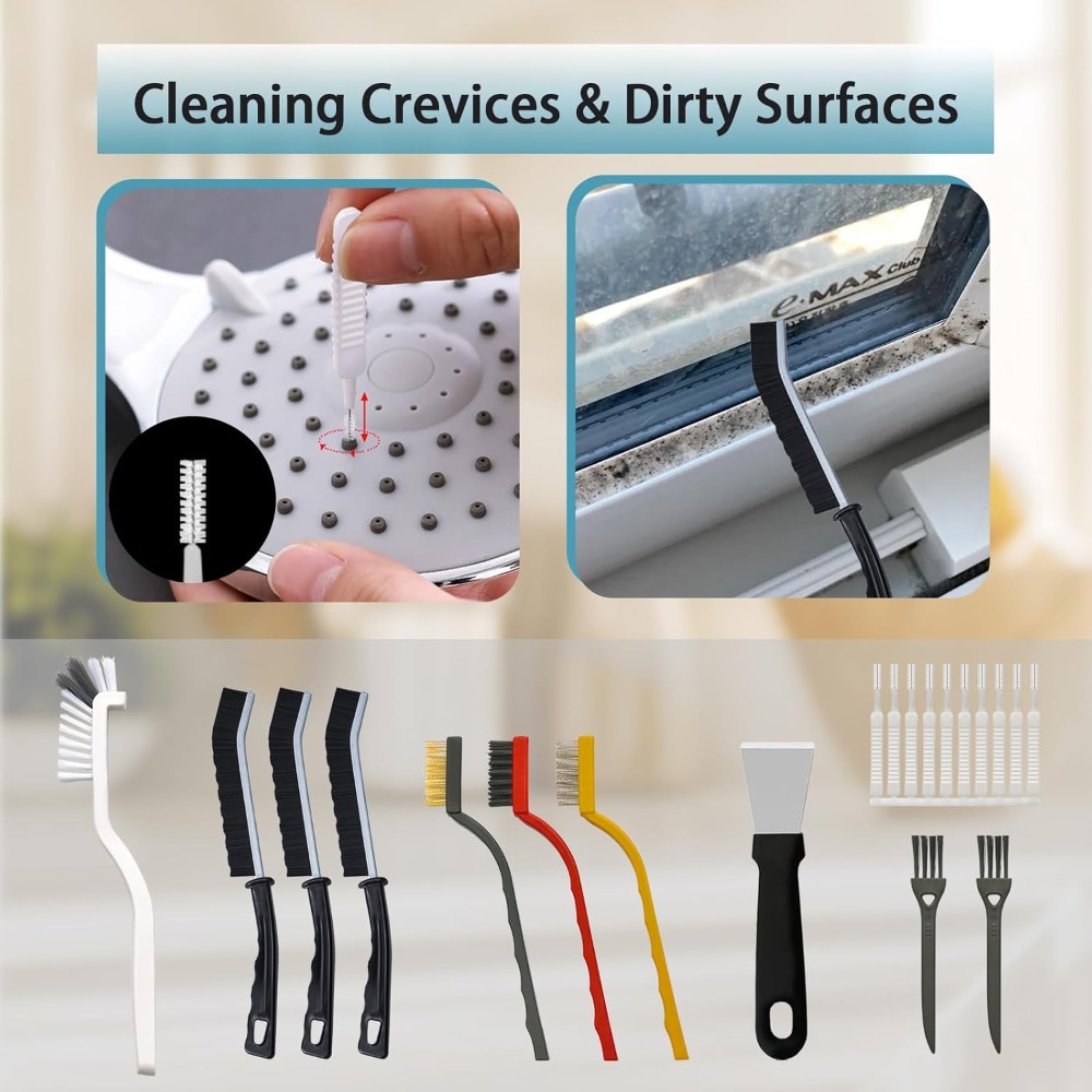 ชุดแปรงทำความสะอาดร่อง 20 ชิ้น - Car Cleaning Brush บทวิจารณ์และราคา