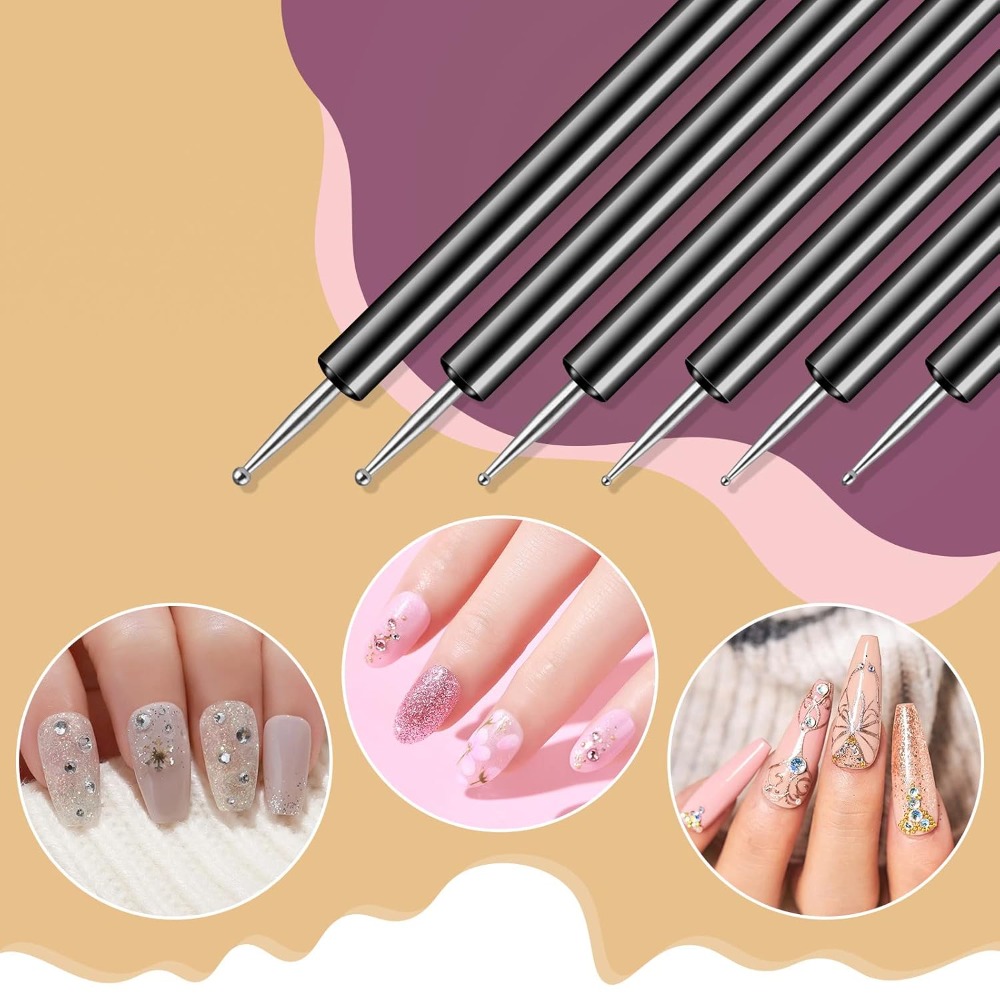 ชุดอุปกรณ์แต่งเล็บแบบสองหัว 6  - Detailing Brush Set บทวิจารณ์และราคา