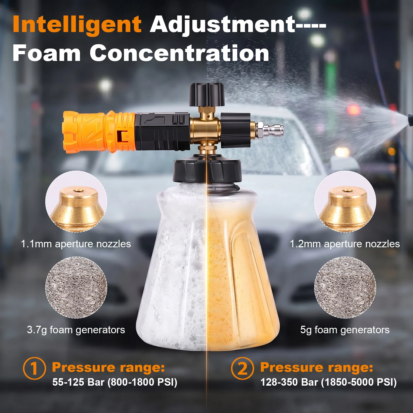 ปืนฉีดโฟมสำหรับเครื่องฉีดน้ำแร - Foam Cannon Car Wash บทวิจารณ์และราคา