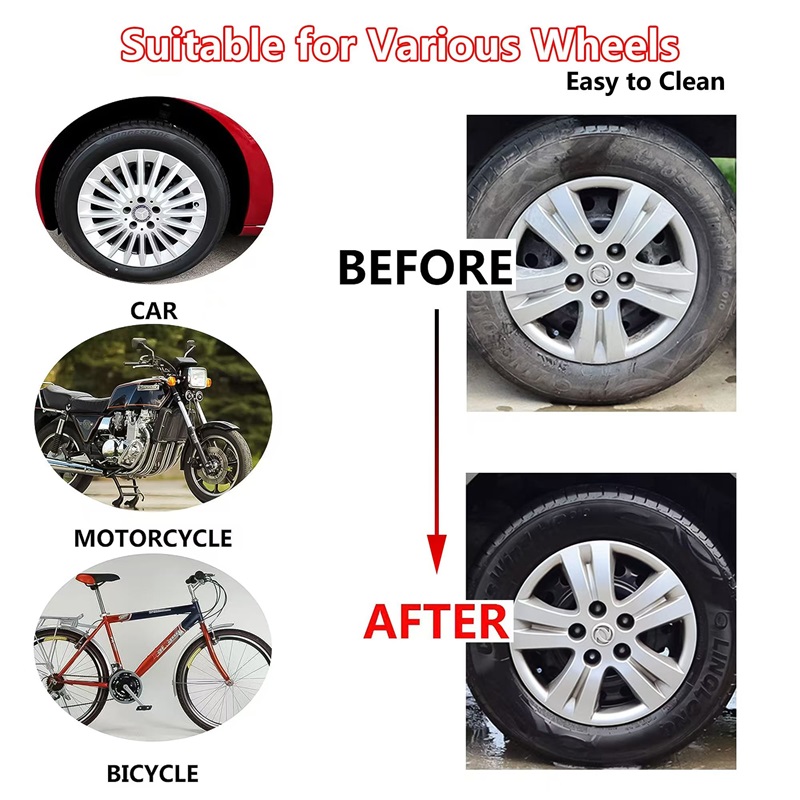 แปรงล้อรถขนนุ่มยางแหวนเหล็กราย - Wheel Cleaner Alloy บทวิจารณ์และราคา